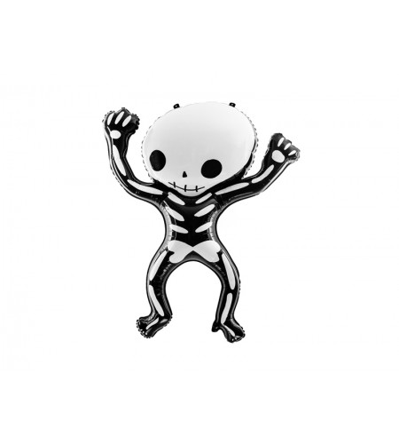 BALÃO METALIZADO ESQUELETO HALLOWEEN 